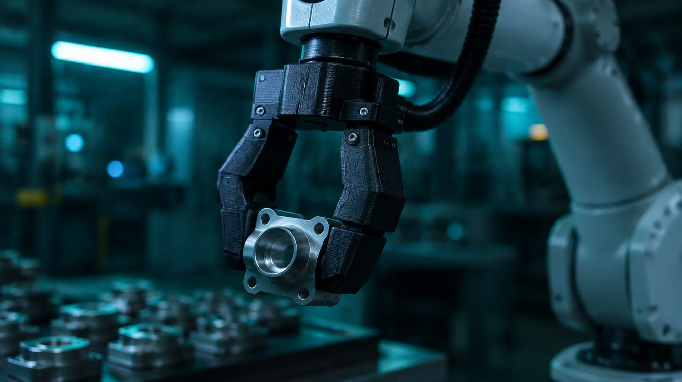 Robótica: pieza impresa en uso